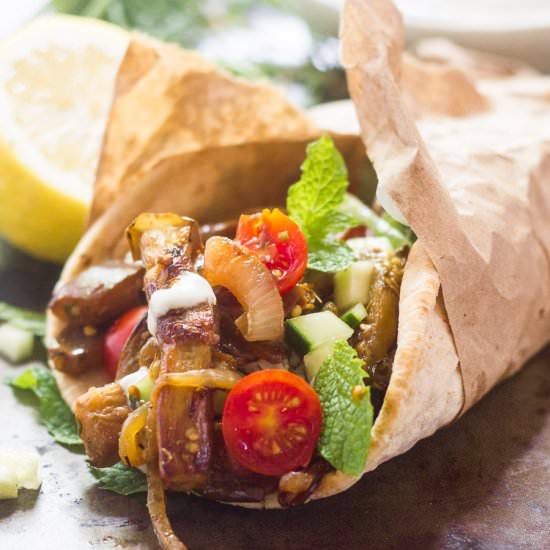 Eggplant Gyros