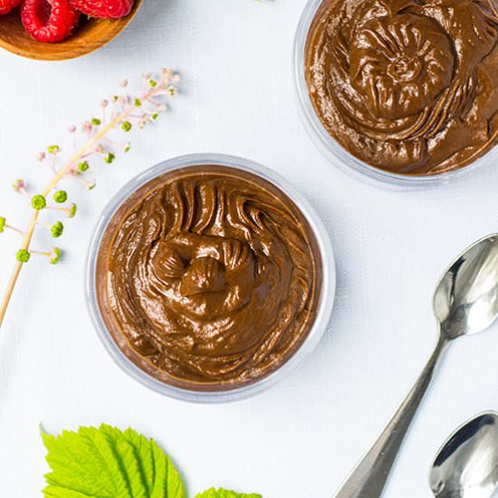 Chocolate Thin Mint Avocado Pudding
