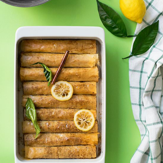 Olive Oil Baklava Fingers