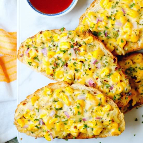 Cheese Corn Toast