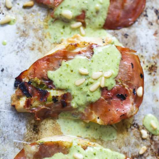 Grilled Prosciutto Chicken