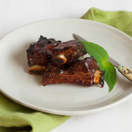 pork ribs with honey