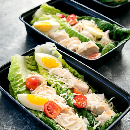 Chicken Caesar Lettuce Wraps