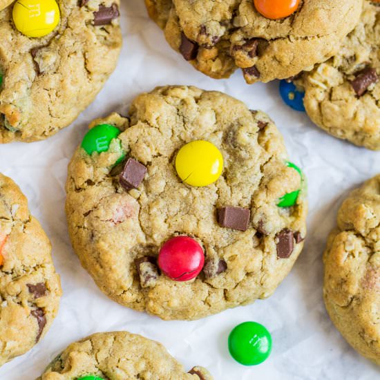 Soft and Chewy Monster Cookies