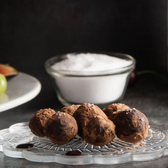 Cheese Plate and Sea Salt Truffles