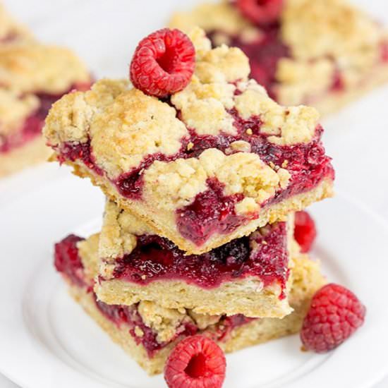 Raspberry Crumb Bars