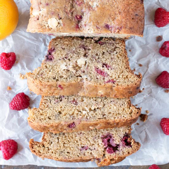 Raspberry Lemon Chocolate Loaf