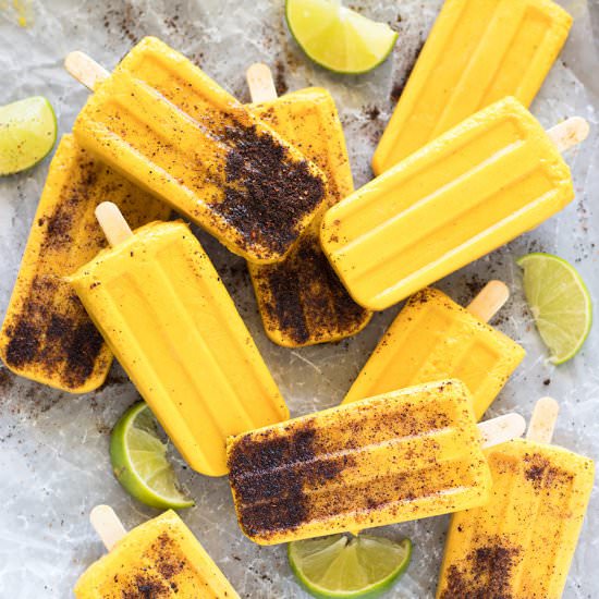 Chili-Lime Mango Popsicles