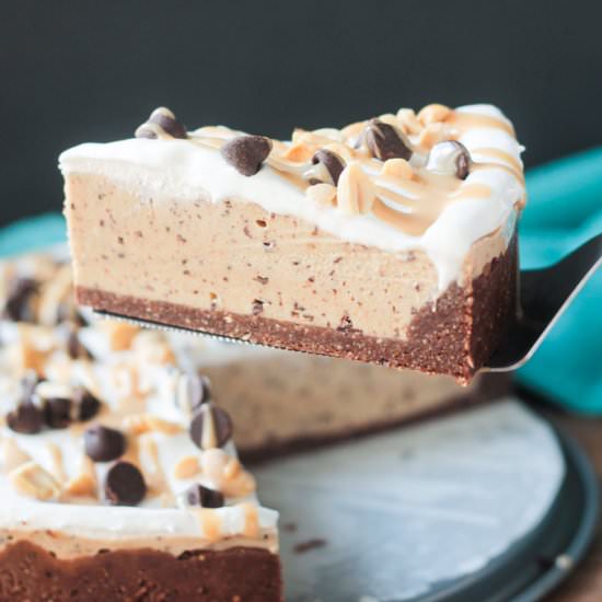 Frozen PB Chocolate Chip Pie