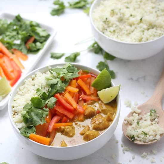 Coconut Curry Chicken & Veggie Rice