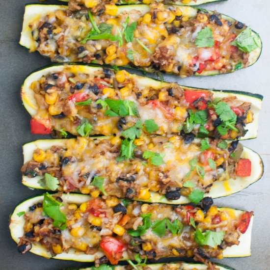 Mexican Zucchini Boats