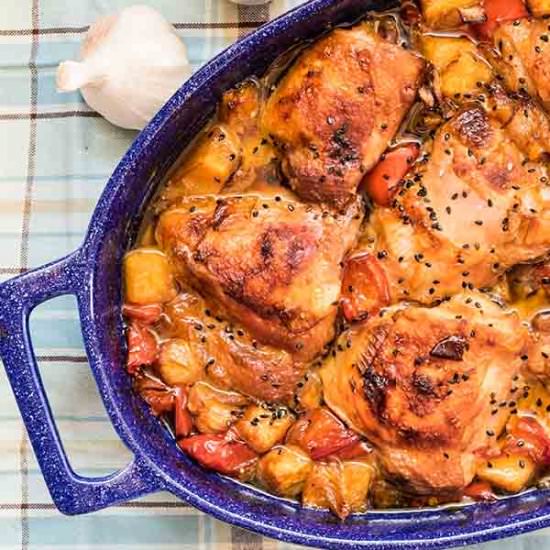 Baked Hawaiian Chicken & Pineapple