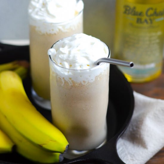 Boozy Bananas Foster Milkshakes