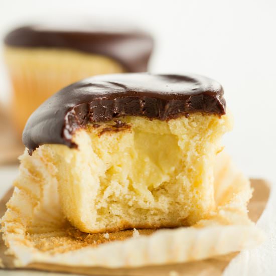 Boston Cream Cupcakes