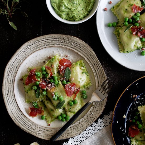 Sweet Pea Agnolotti
