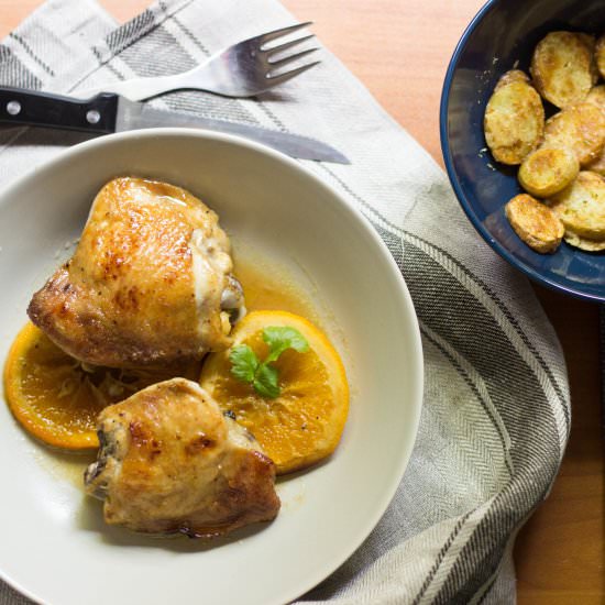 Easy Citrus Glazed Chicken Thighs