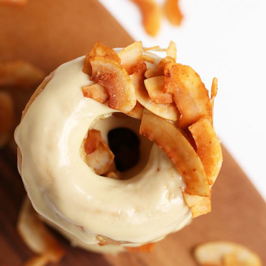 Vegan Maple Bacon Doughnuts