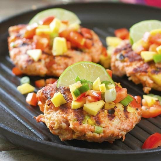 Tropical Salmon Burgers