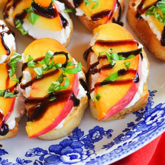 Peach Crostini