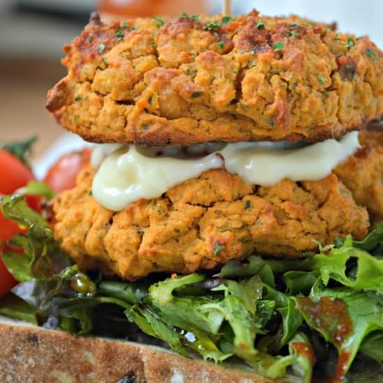 Double Chickpea Burger