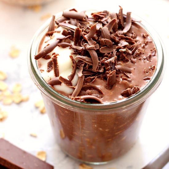 Chocolate PB Overnight Oats