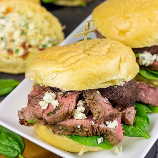 Steak Sliders w/ Blue Cheese Butter