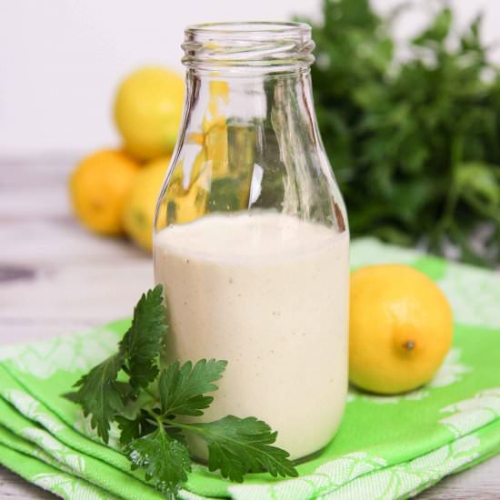 Homemade Lemon Tahini Dressing