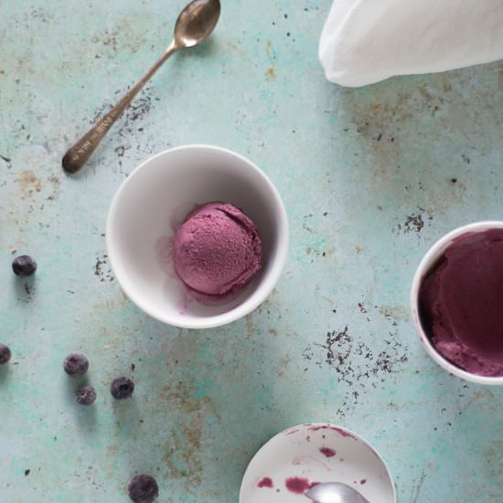 Blueberry Sumac Sherbet