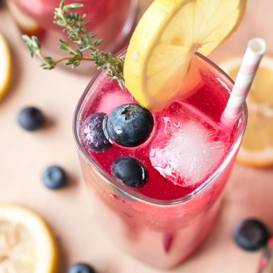 Blueberry Thyme Vodka Lemonade