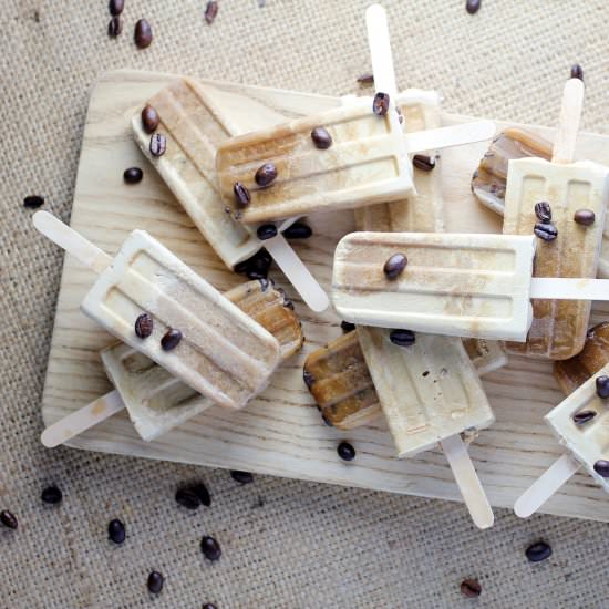 Coffee Affogato Popsicles