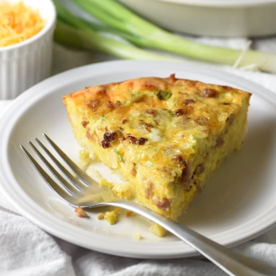 Hash Brown Crust Quiche
