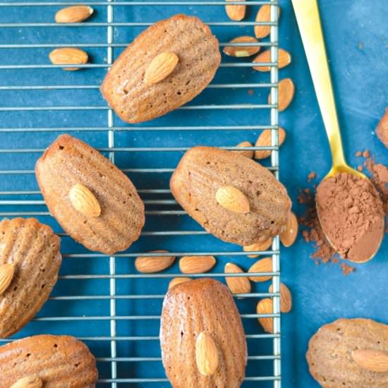 Chocolate Almond Madeleines