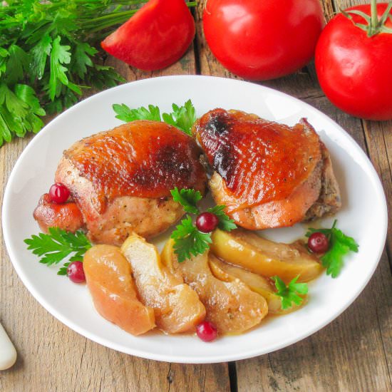 Apple Chicken Thighs