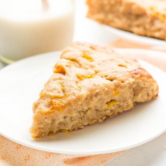 Healthy Honey Peach Scones