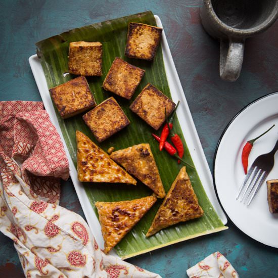 Tofu and Tempeh Bacem