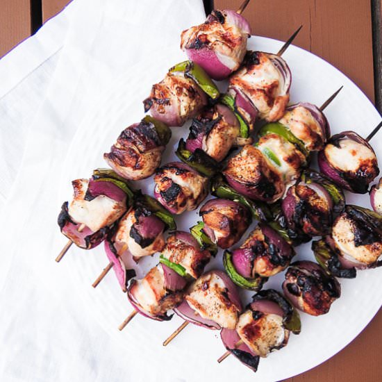 Grilled Vegetable Chicken Skewers