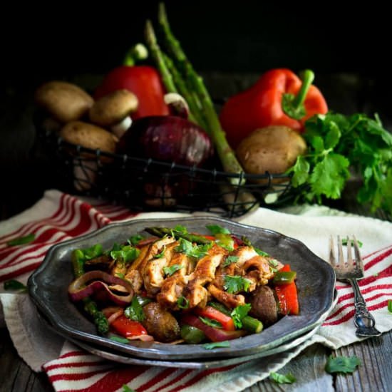 Easy Oven-Baked Chicken Fajita