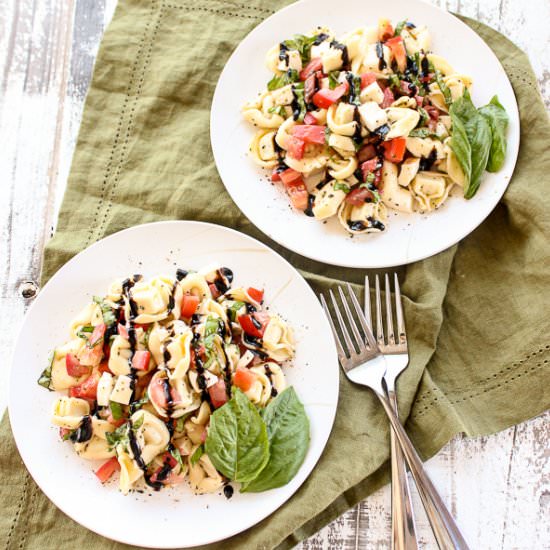 Tortellini Caprese Salad