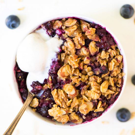 Slow Cooker Triple Berry Crisp