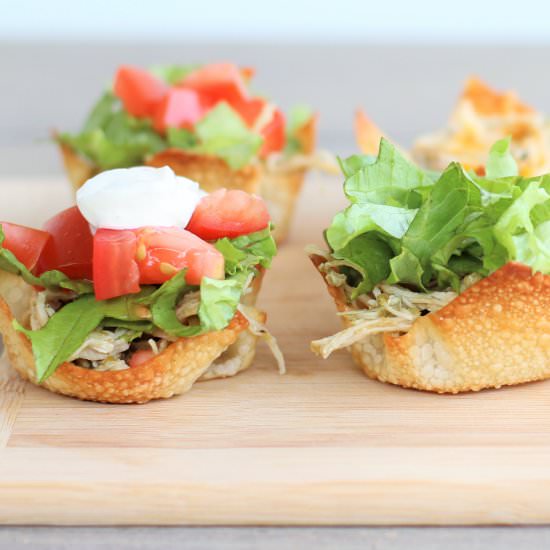 Wonton Taco Cups