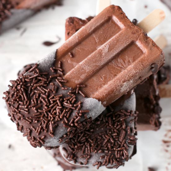 Dark Chocolate Mocha Popsicles