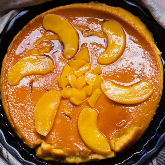 Delicious Peach Venezuelan Pudding