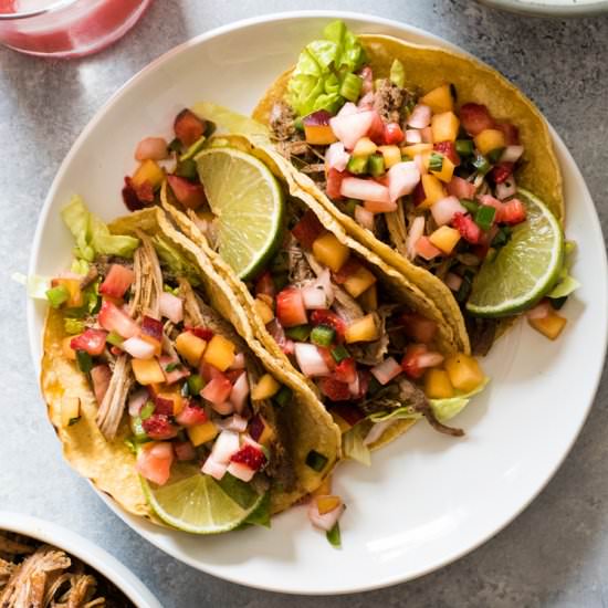 Slow Cooker Pork Rib Tacos