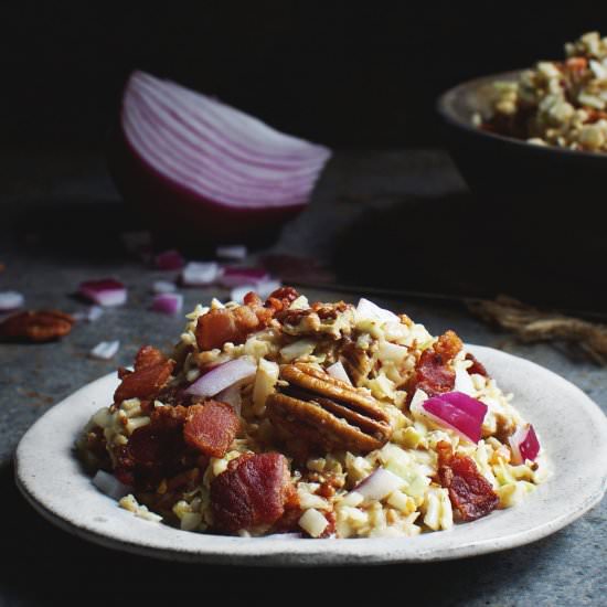 Blue Cheese and Bacon Coleslaw