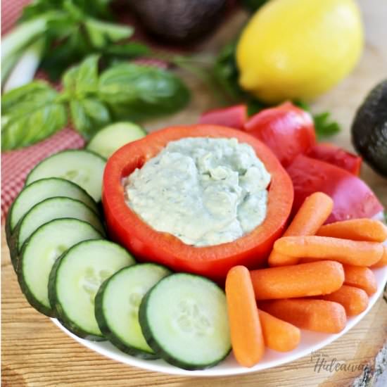 Vegan Veggie Dip with Cashew Yogurt