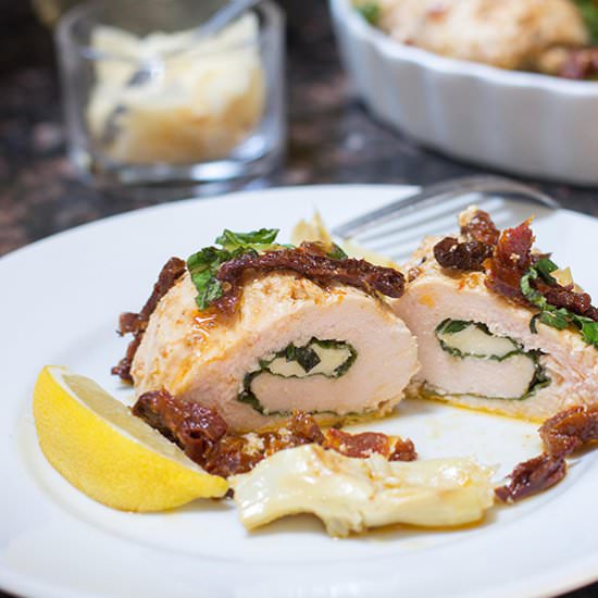 Mozzarella Stuffed Chicken Breasts