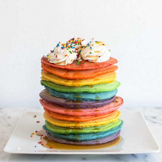 Rainbow Pancakes