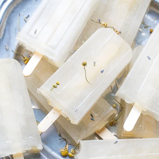 Lavender and Chamomile Popsicles