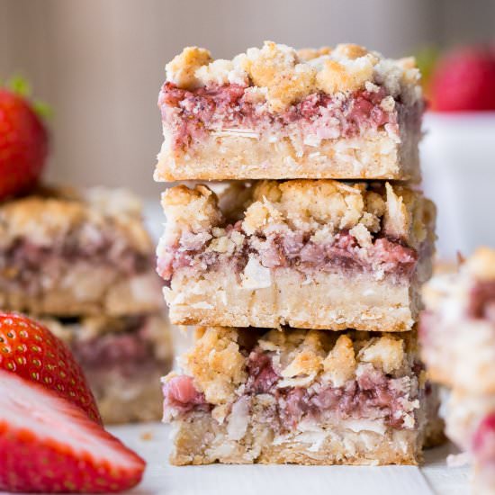 Strawberry Crumble Bars