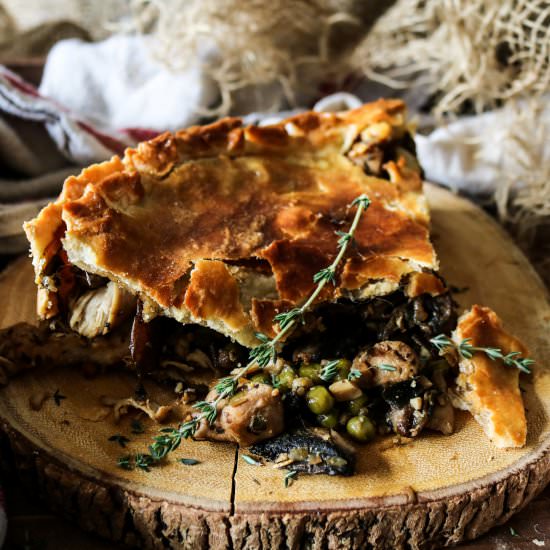 Chicken Mushroom Rustic Pie
